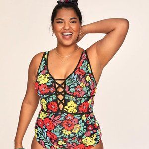Adore Me Andressa Contour Plus 1X Paradise Bouquet Print